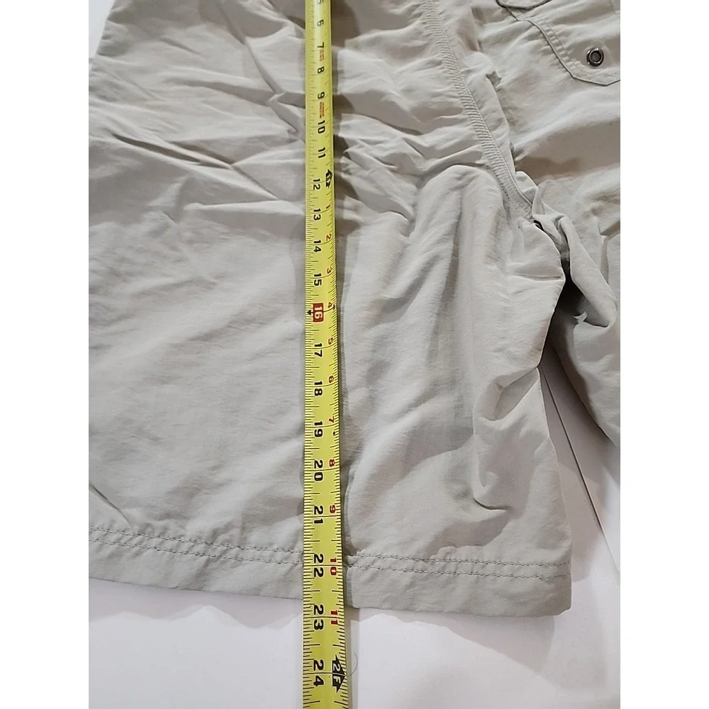 Vintage Abercrombie & Fitch Men's 34 Beige Nylon Board Shorts - Picture 9 of 11